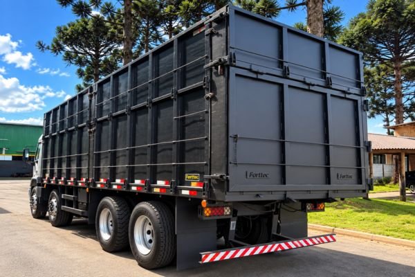 Ford Cargo 2428E Bitruck 2006 com caçamba agrícola 2023 traseira